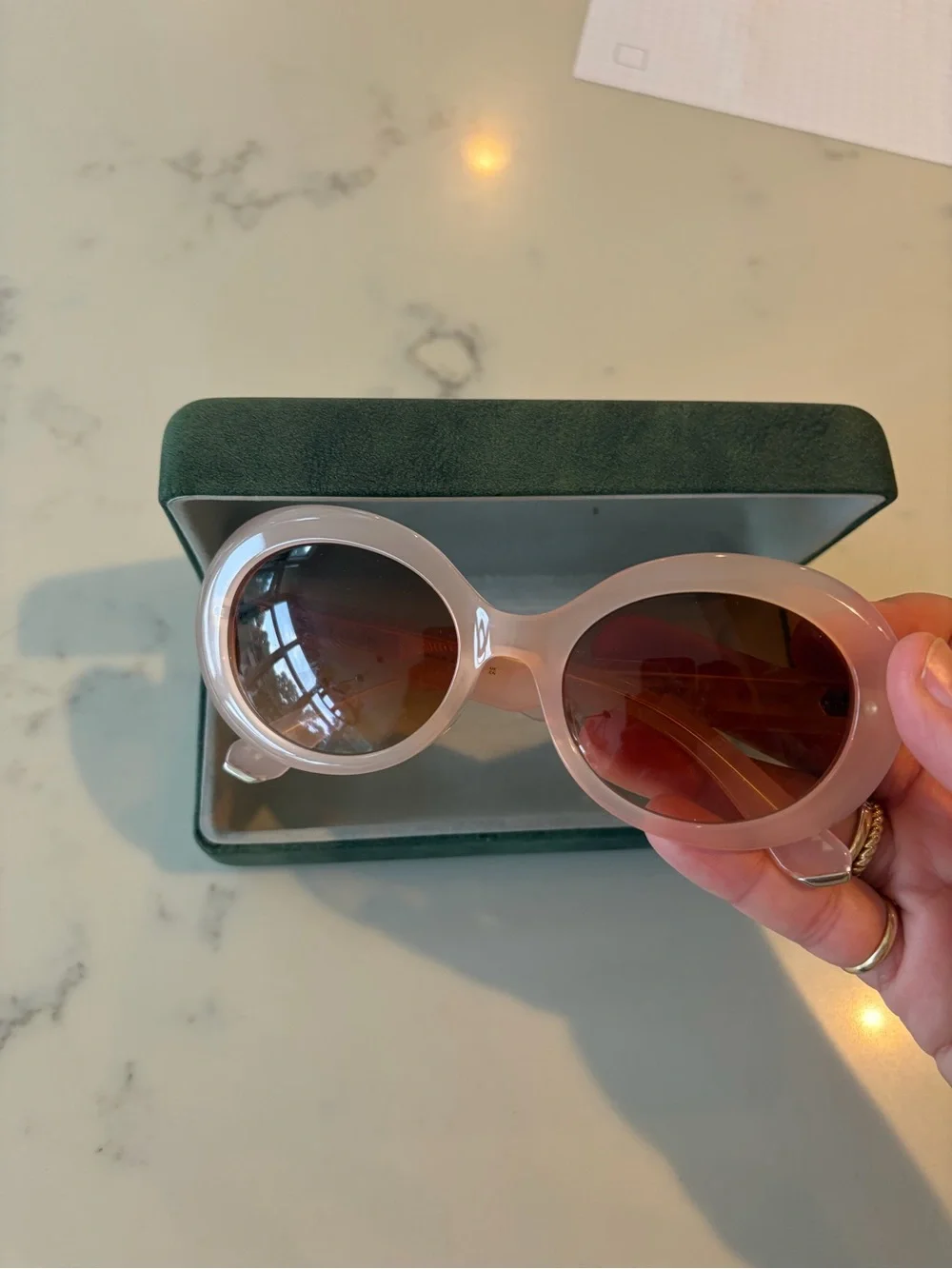 Garrett Leight elegant round